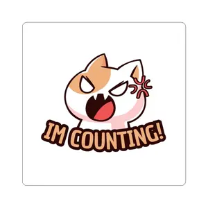 Crafty NHC Im Counting Stickers, Yarn Lovers, Custom Laptop Stickers, Crafting Decor, Gift for Knitters, Gift for Crocheters