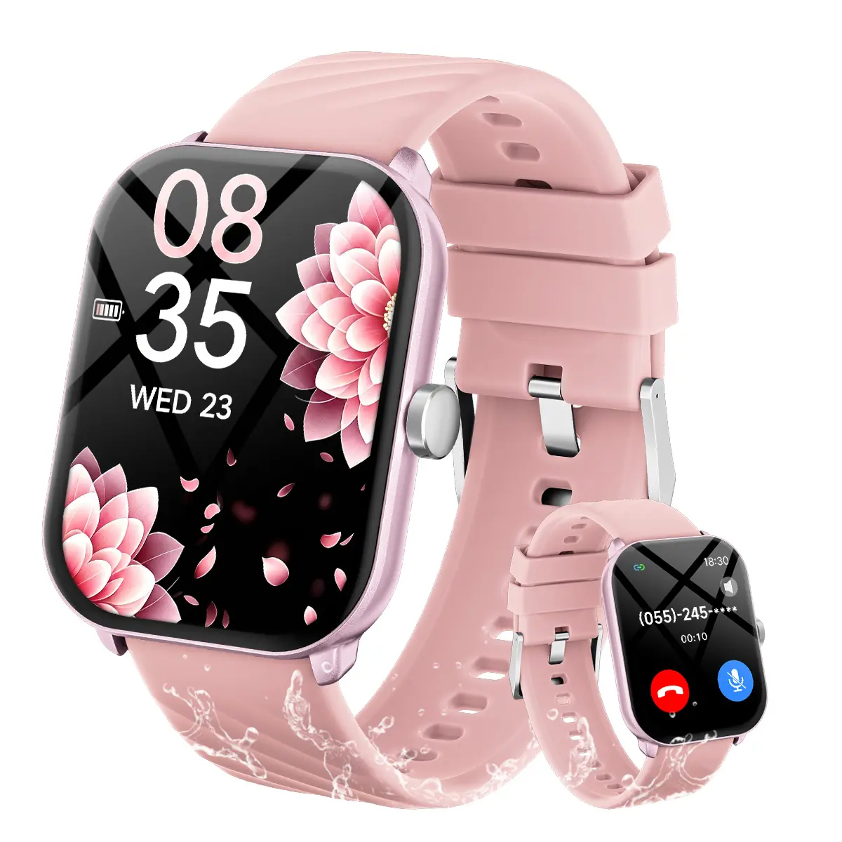 Free delivery Multifunctional Women's Smartwatch 2026, Get in 3-DAY, IP68 Waterproof for Android and iPhone, Bluetooth Call & Music Control, DIY Custom Dial, 100+ Sports Modes and Message Reminders, Ideal For Sports & Gifting