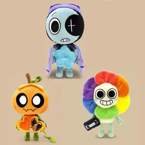 New Dandy's World Astro Star Pillow Plush Pumpkin Smiling Soft Stuffed Doll Cute Cartoon Ribecca Stuffed Toys Christmas Gifts