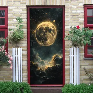 2pcs   Starry Sky Moon Wall StickersPlanet Cloud Bedroom Decorative Stickers for Kids Room Ceiling Wall Decoration Self Adhesive Wallpaper Removable Vinyl Art Mural Home Decor  Collage Self-Adhesive