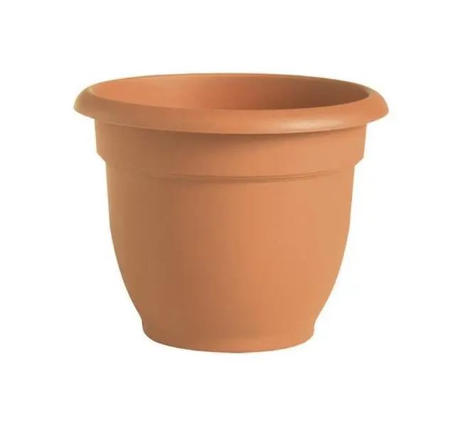 212 MAIN 20-56108 8 in. Clay Bell-Shape Garden Planter - Indoor-Outdoor Round Planter for Container Gardening, Plant Decor, Indoor Outdoor Planter