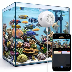 3MP 2K Aquarium & Terrarium Pet Camera, Close-Focus Auto-Focus Lens for Fish, Lizards, Reptiles & Window Bird Feeders, Dual-Band 2.4G/5G WiFi, 24/7 Recording,window camera