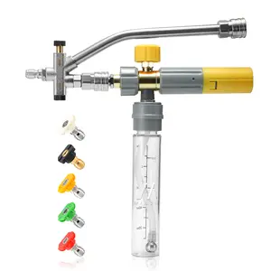 Tool Daily Pressure Washer Magnetic Transparent Foam Cannon Pro,All-in-One Foam Sprayer,Dual Connector Kit with 5 Nozzle Tips & 1/4" Quick Connect fathersdaygift