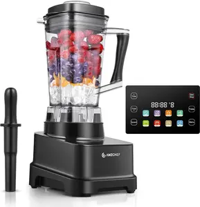 AMZCHEF XL-05 8-IN-1 Professional Blenders, 2000 Watts Commercial Blender for Kitchen with Timer, Innovative LED Panel, 8 Functions for Smoothies, Shakes & More, 8 Speeds & Pulse, 68 oz. Pitcher