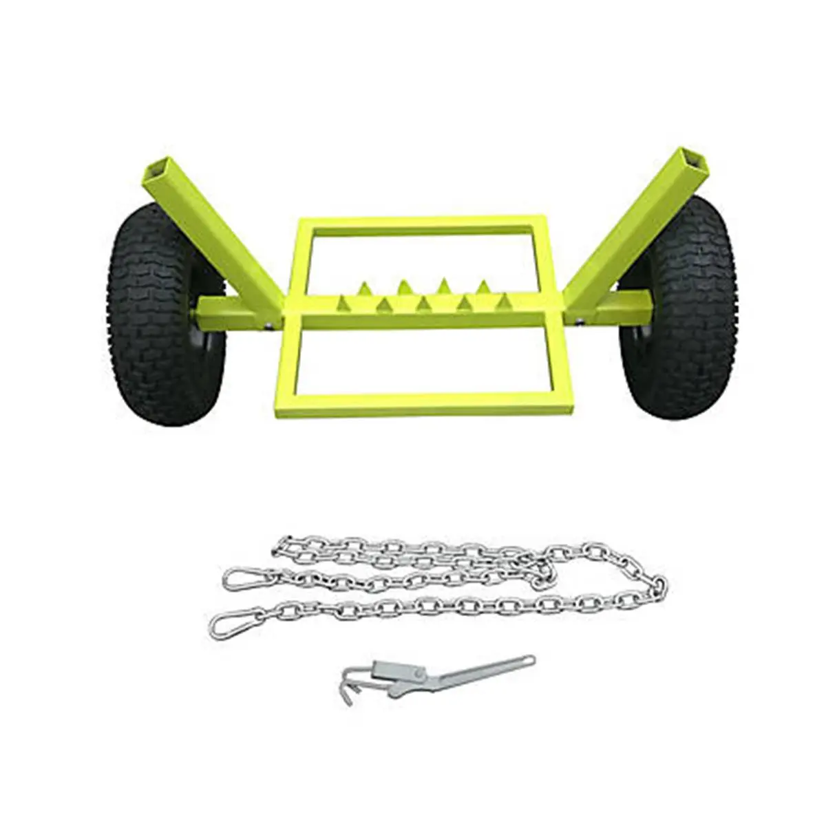 212 MAIN Heavy-Duty Steel Log Dolly, 16 In, 1-Person Operation, Ideal for Skid Logs, One Person