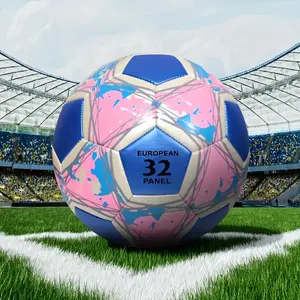Custom Personalized Five-Pointed Star Color Block Premium Texture Soccer Ball, the Perfect Gift for Friends and Family