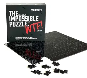 The Clearly Impossible Puzzle - Solid Black Jigsaw Puzzle - WTF Edition