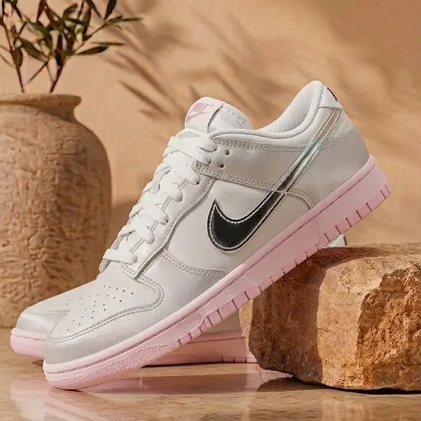 Nike Dunk Low LX Metallic Silver Pink Foam HM3698-006 Womens Fashion Sneakers New