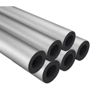Pipe Insulation Foam Tube 6 Pcs 3/4Inch ID Self Adhesive Foam Wrap for AC Unit Copper Pipe Outdoor Winter Irrigation Sprinkler Spigot Isolation Each 1.3Ft