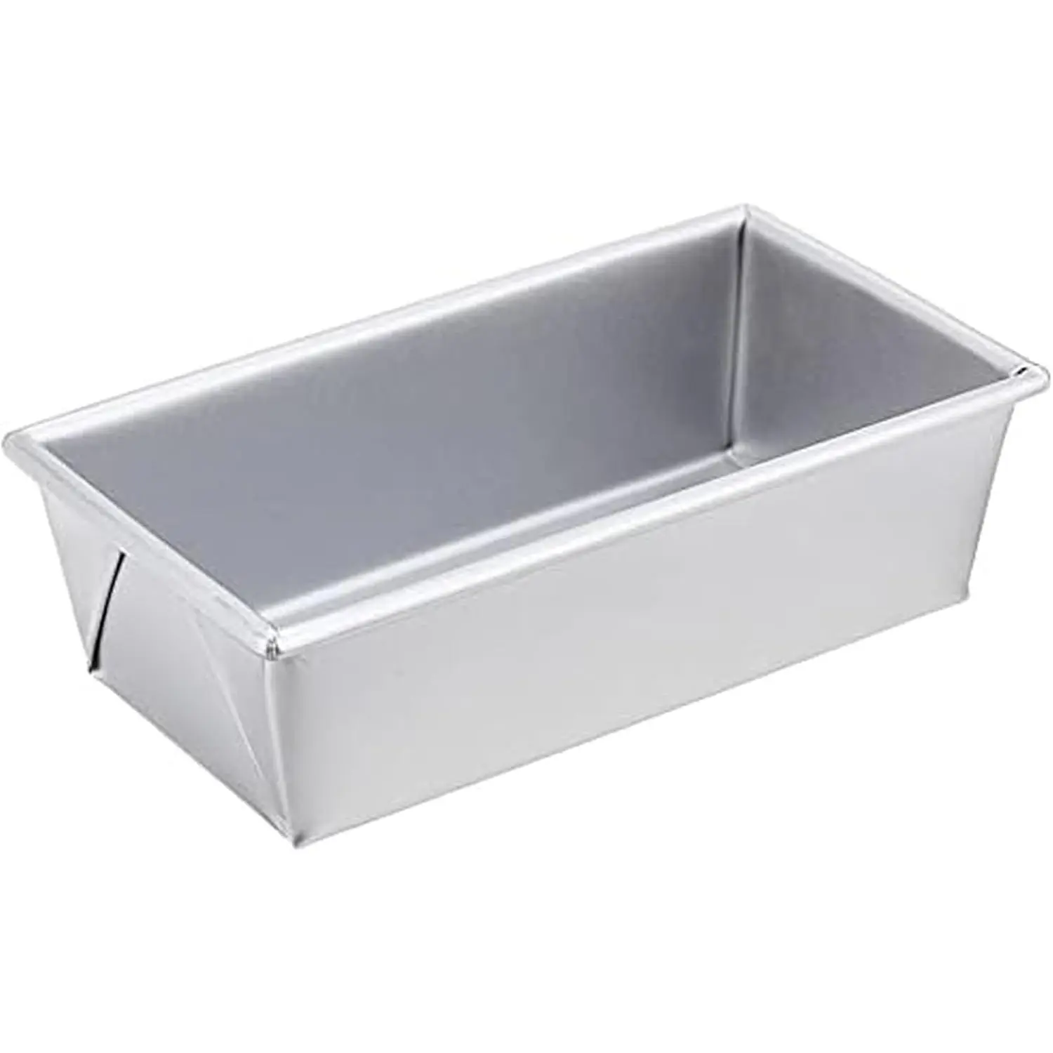 Commercial II 1-Pound Loaf Pan, Heavy-Weight Aluminized Steel, Professional Bread Baking Pan with Wire Reinforcement