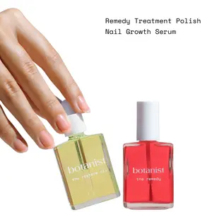 Botanist Nail Rescue Kit | Nail Strengthening Polish + Growth Serum | Grow and Strengthen Nails Damaged from Acrylics, Dip, and Gel Manicures | Non-Toxic, 80% Plant Based, 21-Free & Vegan (Rose)