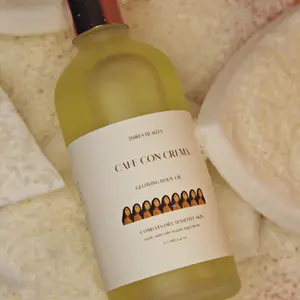 Cafe con Crema Body Oil Glowing Body Oil that Combats Dry, Sensitive Skin 3.4 oz