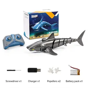 Remote Control Shark Toy - 2.4GHz RC Shark with Multiple Batteries, Realistic Swimming Action, Fun Water Toy for Kids Ages 6+, Ideal for Pool and Bathtub