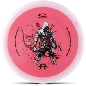 Latitude 64 Zero Medium Moonshine Glow Orbit Peak Putter with Isaac Robinson 2026 Team Series Archer Stamp [Back Stock Inventory - Disc and Stamp Color WILL VARY]