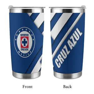 La Máquina Cruz Azul Tumbler, Mexican Football Tumbler, Forever Loyal Blue Fan Gift, Insulated Soccer Travel Flask, Gift for Boyfriend, Game Day Essentials, 20oz Double Silver Edge Tumbler, Stainless Steel Tumbler