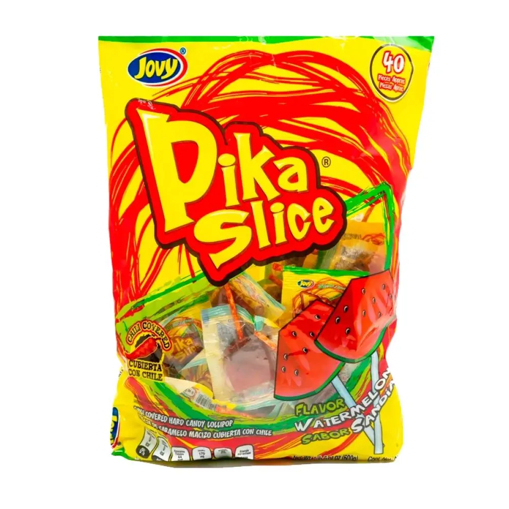 Jovy Pika Slice Watermelon Chili Lollipop 40pcs