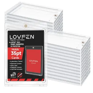 Magnetic Card Holder for Trading Cards, One Touch Card Holder, Card Protectors Hard Plastic, Baseball Card Holders, Display Case for Standard Cards