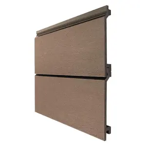 Light Brown Exterior Shiplap Composite Wall Panels – Wood Grain, Waterproof, Fire-Resistant & Weatherproof + STICKGOO 33pcs 3D PVC Wall Panels, Diamond & Geometric Design, 11.8×11.8 in, Interior Wall Decor for Living Room, Bedroom & Office