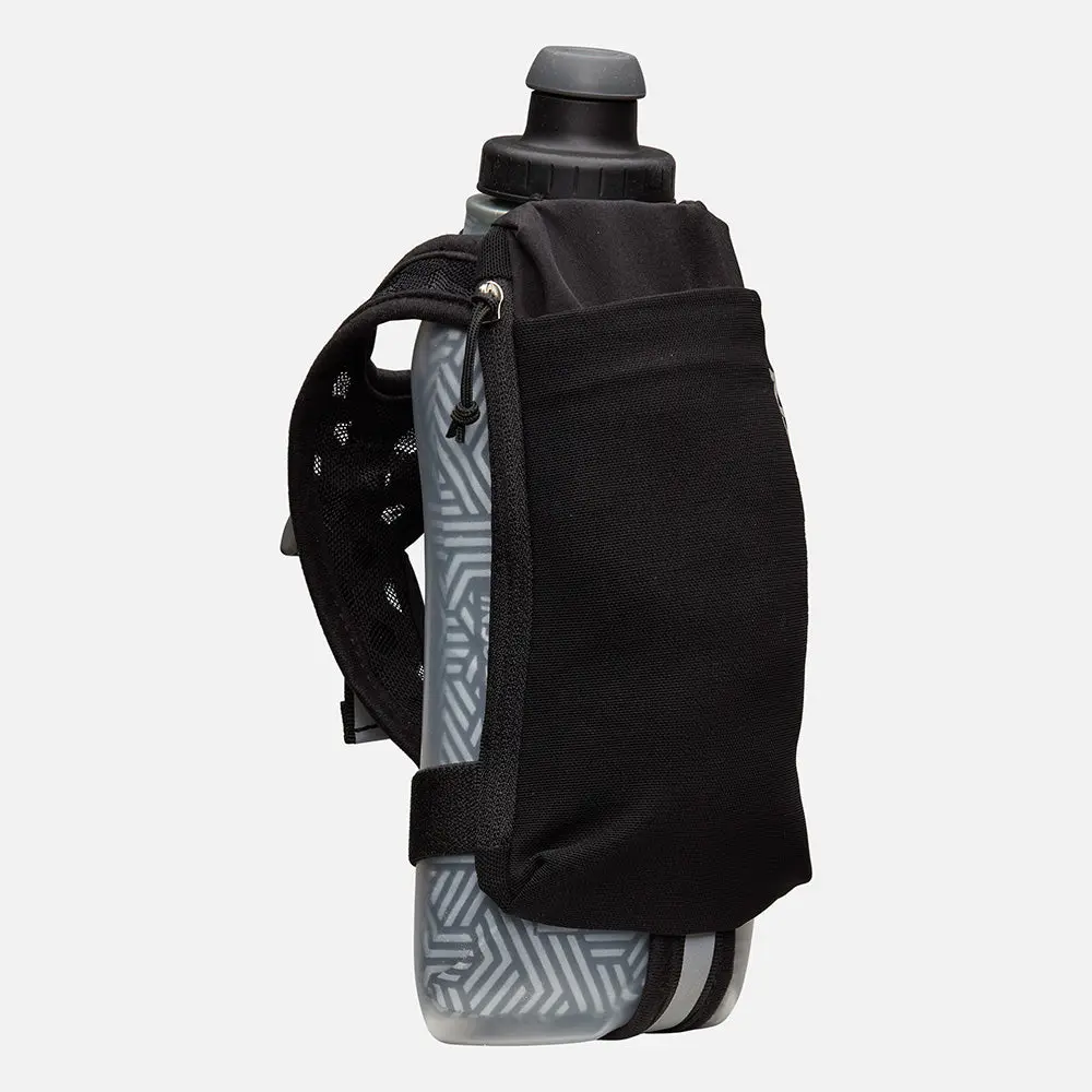 NATHAN SpeedDraw 2 Insulated Flask 18oz Portable Handheld Tumbler with Power Mesh Pocket & Zippered Key Pocket for On-the-Go Hydration