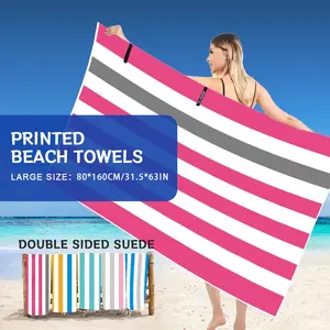 1pc Soft Quick-Dry Beach Towel Sand-Resistant, Absorbent Microfiber, Ideal for Pool, Camping, Yoga, Diving - Tropical Style, - Perfect Travel Essential, Yoga Towel|Vibrant Beach Towel, Quick Drying Towels