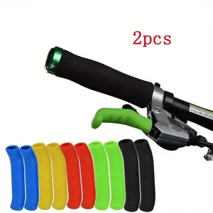 2pcs Bicycle Brake Handle Cover Silicone MTB Grips Bicycle Handlebar Protect Cover Anti-slip Bicycle Protective Gear Bike Accessories Mountain Bike