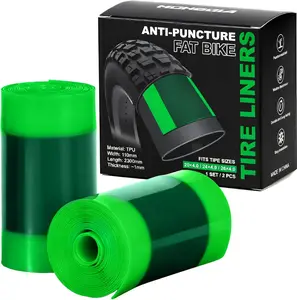 MOHEGIA Fat Tire Liners - 2 Pack TPU Bike Tube Protection Liner Against Flats,Heat & Weather Resistant for 20x4.0 / 24x4.0/ 26x4 .0 Fat Bicycle & E-Bike Tires(Size 110x2300 mm)