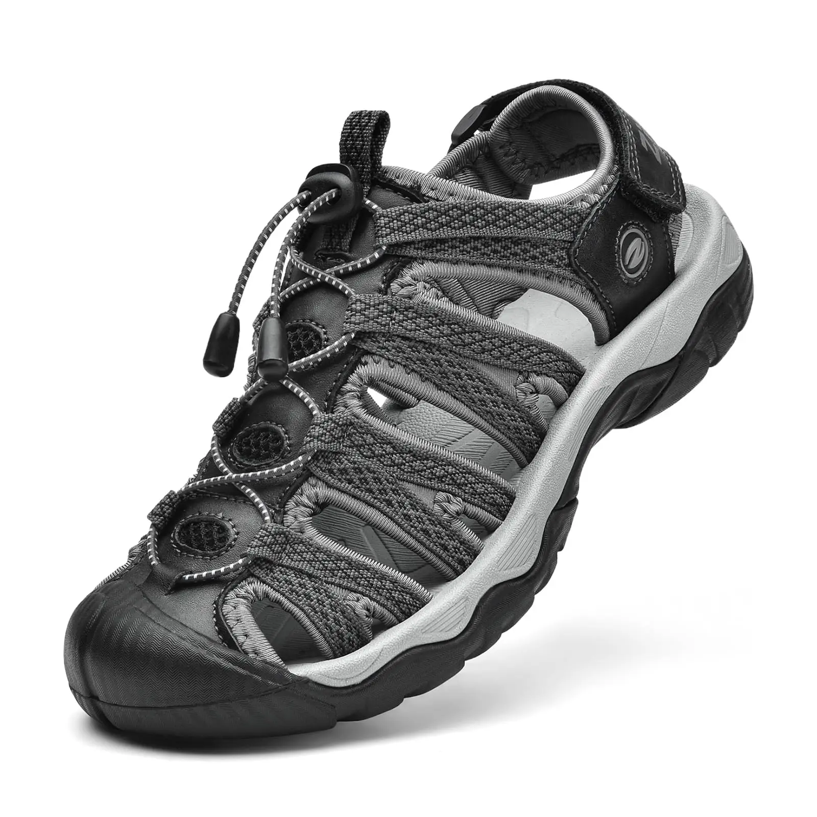 Men's & Women's Hiking Sandals with Closed Toes - Suitable for Summer Mountaineering, Hiking, Trekking and Outdoor Adventures, featuring Lace-Up Adjustable Double Buckles, Ideal for Both Hiking and Water Activities