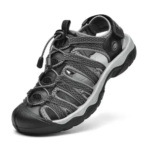 Men's & Women's Hiking Sandals with Closed Toes - Suitable for Summer Mountaineering, Hiking, Trekking and Outdoor Adventures, featuring Lace-Up Adjustable Double Buckles, Ideal for Both Hiking and Water Activities