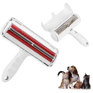 Cat and Dog Hair Remover for Furniture, Couch, Carpet, Clothes, and Bedding - Reusable Lint Roller and Pet Hair Remover - Portable, Multi-Surface Fur Removal Tool