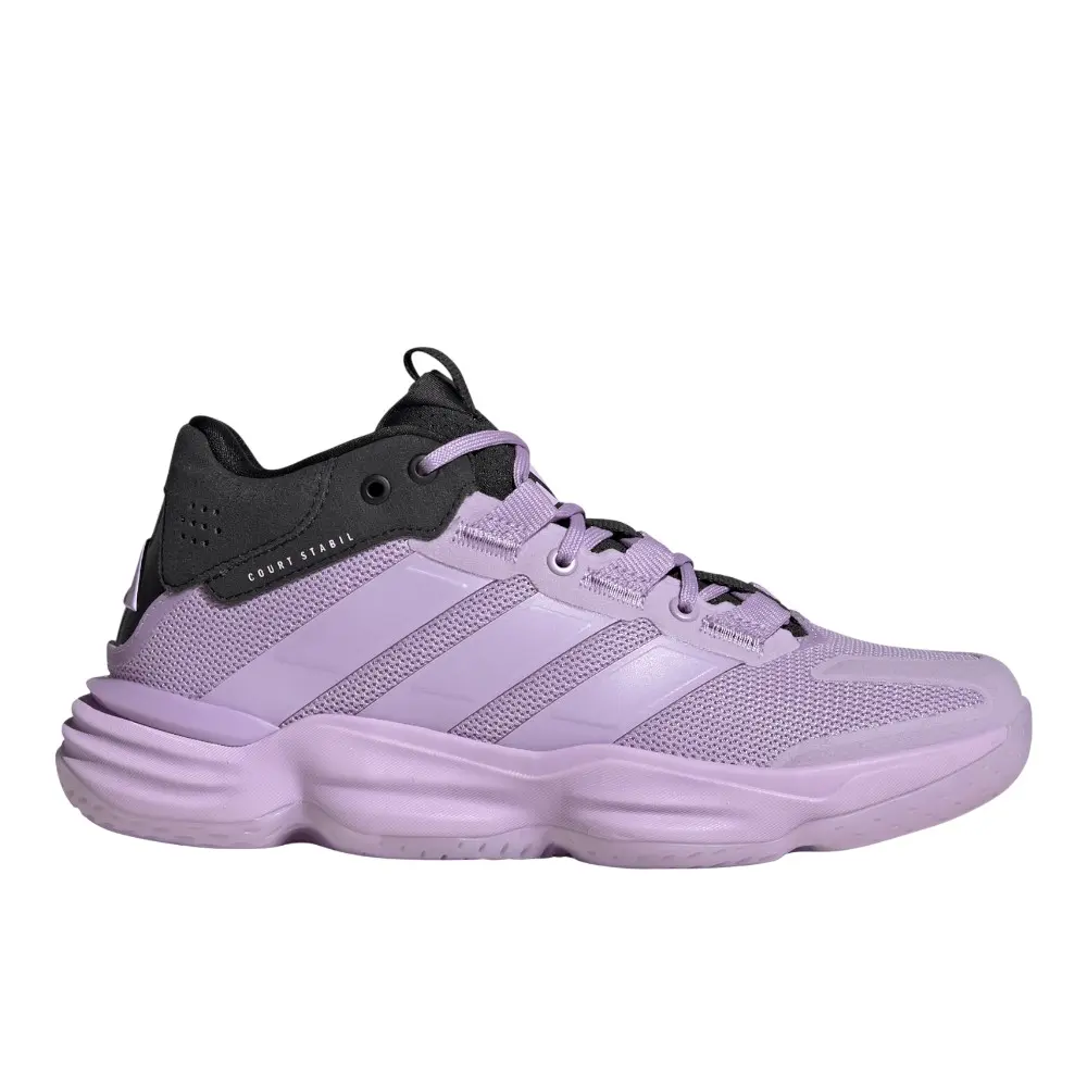 adidas Womens Court Stabil Indoor Volleyball Sneakers Shoes - Purple adidas Womens Court Stabil Indoor Volleyball Sneakers Shoes - Purple