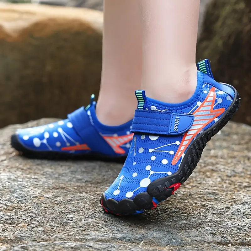 Kids' Sporty Water Shoe Trainers, Quick-Dry and Breathable Beach Footwear for Boys and Girls for Swimming and Pool, Water Shoes For Toddlers, Active Footwear, Aqua Shoes
