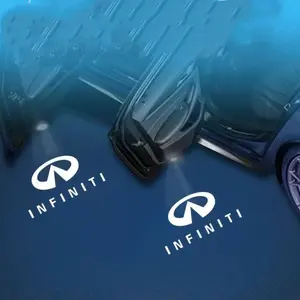 2pcs For Infiniti Q50 Q70 QX50 M37 FX35 FX37 Q60 G37 FX50 EX35 EX37 QX70 QX80 LED Projector Shadow Light Auto Door Light