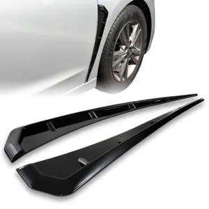 2pcs ABS Body Side Vent Fender Moldings Wing Trim Vent Cover Compatible with 2016 - 2021 Honda Civic