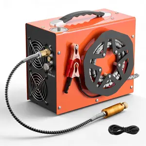 【DealsForYouDays】VEVOR PCP Air Compressor 4500PSI PCP Airgun Compressor & Built-in Converter, Auto Stop 350W DC12V/AC120V Portable Paintball Tank Compressors for Air Rifle, Scuba Diving Bottle