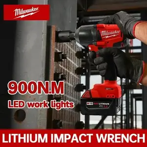 Milwaukee M18 3/8-Inch Cordless Brushless Impact Wrench Kit, 18V Tools and Gadgets with 6.0Ah Battery & Charger for Car Maintenance, Workshop Use ideal