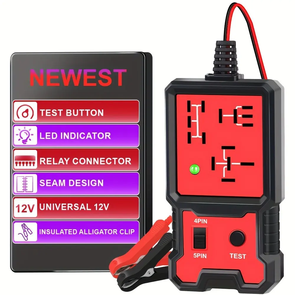 Car Voltage Tester, Automotive Relay Test Kit, Battery Checker, Load Tester, Brake Fluid Test, Power Probe, Circuit Testing Tool, Automotive Continuity Tester, Diagnostic Tool
