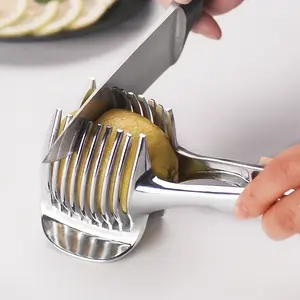 Lemon Slicer Tool, Tomato Slicer Tool, Bread Anti-Scald Clip, Convenient Kitchen Tool, Fruit Cutting Utensil, Multi-Functional Lemon Divider, Fruit Vegetable Slicer, Vegetable Fruit Cutter, Kitchen Gadget, Kitchenware