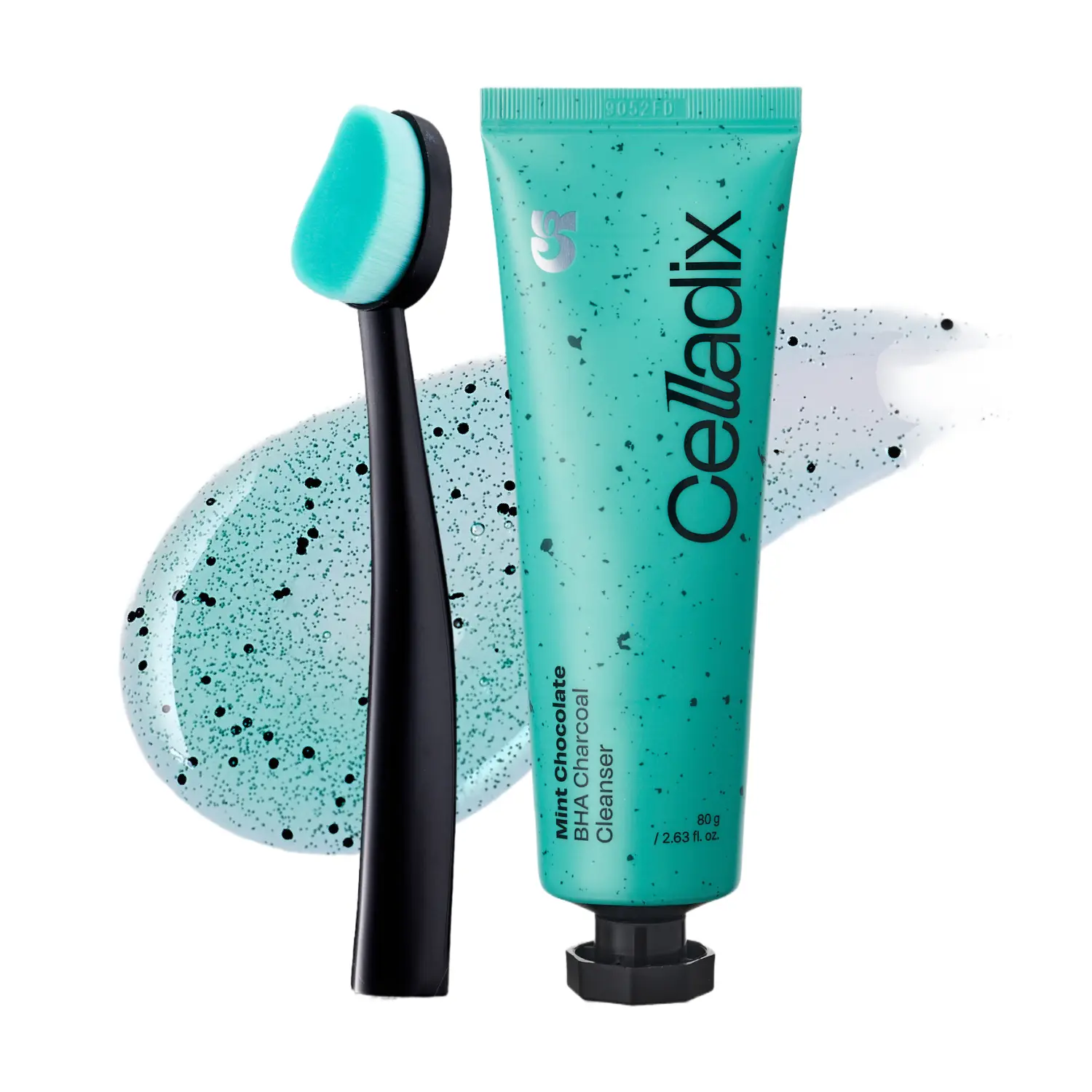 Celladix Mint Chocolate BHA Charcoal Facial Cleanser, Deep Cleansing Formula for Daily Skincare