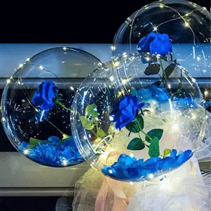 Blue Rose LED balloons