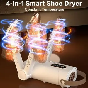 4-in-1 Smart Quick Hot Drying, Upgraded version Shoe Dryer with Timer , Portable and easy to fold, quick drying, odor remmoval, Double V Shoe Drying Magic,Suitable For Adults, Students, And Home Use,