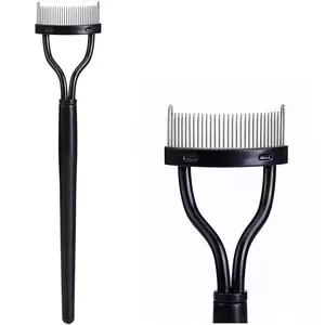 Eyelash Comb, 1 Count Portable Eyelash Separator Tool, Arc Designed Eyelash Brush Separator, Daily Makeup Tools For Women