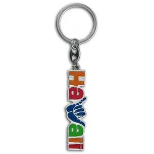 Shaka Hawaii Metal Keychain