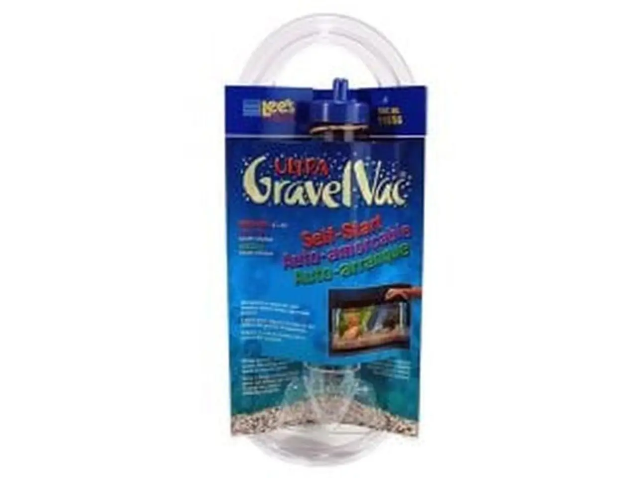 Lee's Aquarium & Pet Products Vinyl Plastic Aquarium Fish Tank Gravel Vacuum Cleaner, 10-In Self-Starting Nozzle, Debris Removal Tool - 11556, Gravel Cleaner