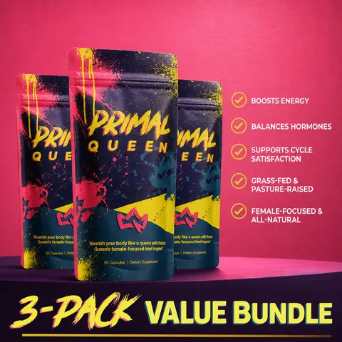 Primal Queen Beef Organ Superfood Refill | 90 Day Refill (3-pack), Supplement for Women