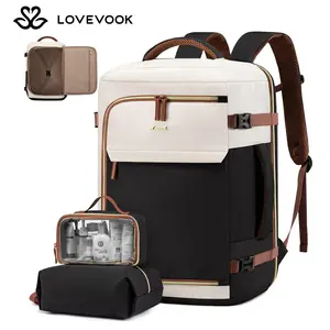 LOVEVOOK Travel Backpack for Men and Women, Quick Access 40L Water-resistant Carry-On Backpack, Fits 17.3'' Laptop & 40 oz Water Bottle,  Idea for Airplane Travel, Luggage Travel Bag for Business Weekender School TikTokShopBlackFriday Christmas Gift Ideas