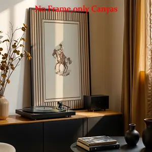 Wall arts Western Wall Art Cowboy Riding Horse Posters Cowboy Riding Canvas Prints Bedroom Decor Living Room Decor Gift Unframed