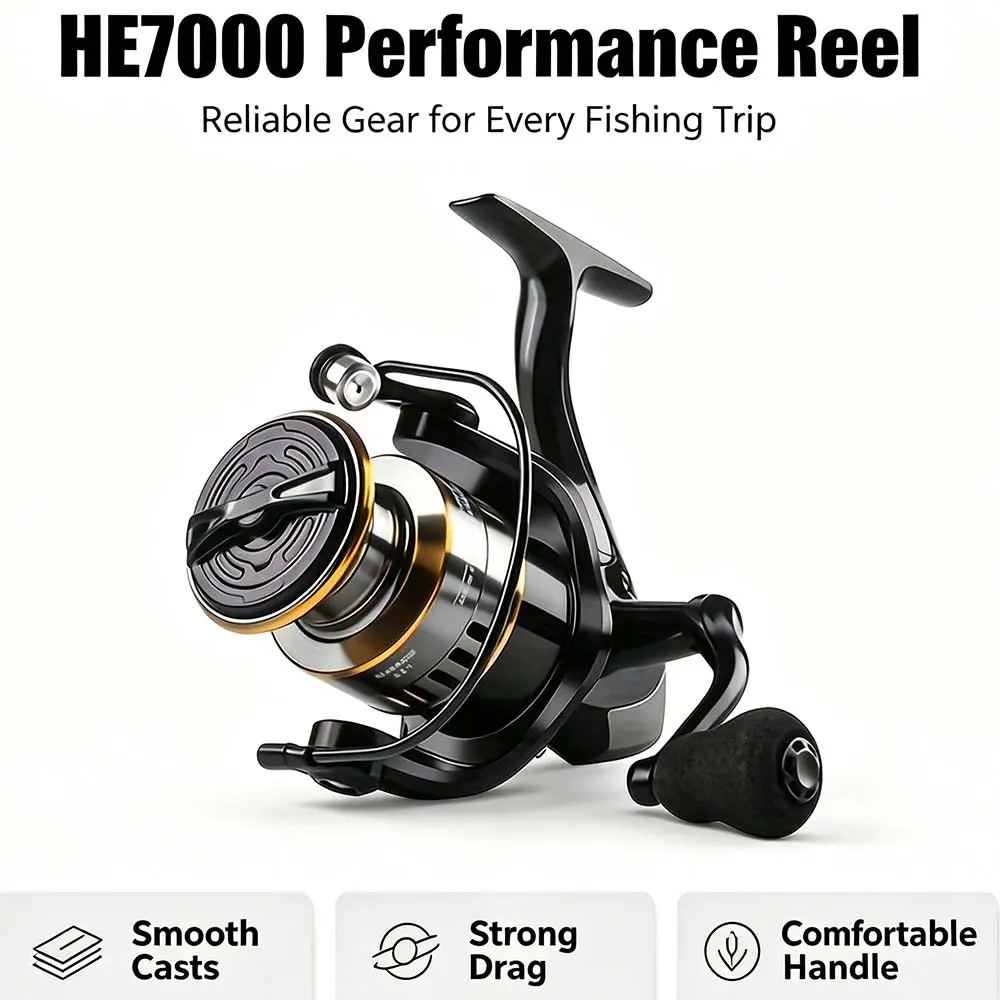 KUANHONG Spinning Fishing Reel 22 LBs Max Drag with 5:2:1 High | Speed Ultra Smooth Powerful for Freshwater Saltwater Fishing