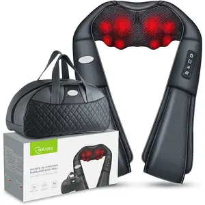 Cotsoco Shiatsu Neck and Shoulder Massager with Heat, Deep Tissue Kneading Back Massager, Electric Car Neck Massager, Comfort Gift for Women & Men