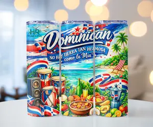Dominican Tumbler 20oz / Vaso Dominicano / personalizado
