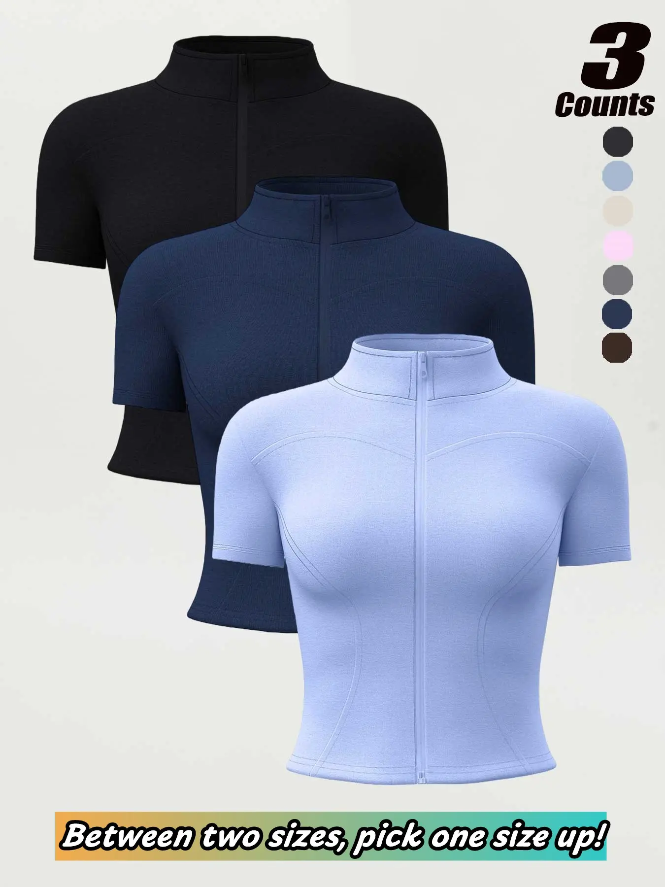 Women's Spring Summer Zipper Short Sleeve Jacket, Workout Jackets, High Elasticity Jacket, High Stretch Quick Dry Sweat Wicking Breathable Yoga Top, Stand Collar Running Sports Outerwear, Sports Fitness Outerwear, Workout Clothes
